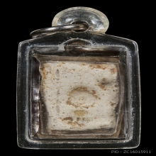 พระผงของขวัญวัดปากน้ำรุ่น1กรอบเงินโบราณ