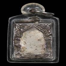 พระผงของขวัญวัดปากน้ำรุ่น1กรอบเงินโบราณ