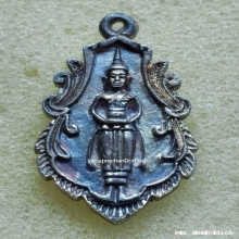 เหรียญหล่อ หลวงพ่อวัดบ้านแหลม ปี 2539 พิมพ์เล็ก เนื้อเงิน