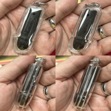 >>>..,ปลัดขิกหลวงพ่อคง วัดวังสรรพรส ไม้งิ้วดำ เลี่ยมพลาสติก