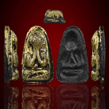 ปิดตาหลวงปู่เฮี้ยง วัดป่าพิมพ์เศียรโตหลังแบบปิดทองสภาพสวย