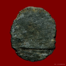 พระลีลาสวนสอง หลังลายผ้า กรุวัดพระศรีรัตนมหาธาตุ สุพรรณบุรี