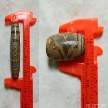 ลูกปัดโบราณหินทิเบต ลาย 3 ตา