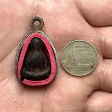 พระไม้เสาโบสถ์เก่า หลวงปู่เหรียญ วัดหนองบัว จ.กาญจนบุรี 