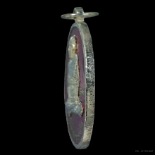 เหรียญรุ่นแรกหลวงพ่อเปิ่น วัดบางพระปี 2519 ลงยาแดงกะไหล่เงิน