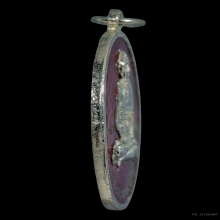 เหรียญรุ่นแรกหลวงพ่อเปิ่น วัดบางพระปี 2519 ลงยาแดงกะไหล่เงิน