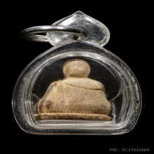 รูปหล่อไม้แกะ ลป.ทิม ขนาดห้อยคอบูชา 