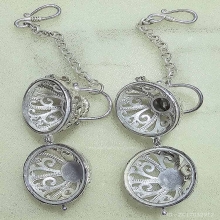 ตลับใส่ลูกอมเนื้อเงินแพ็คคู่ กว้าง 3 ซ.ม.หนัก 39.80 กรัม