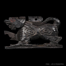 สิงห์จัมโบ้ยกขาตาแดง(นิยม) ลพ.หอม เนื้อไม้งิ้วดำสภาพสวยหายาก