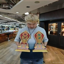 ครูบาบุญยัง แท่นไม้บูชา ท้าวเวสสุวรรณ ปี 2560