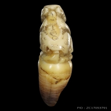 เสือเต็มเขี้ยว หลวงพ่อคง แกะจากเขี้ยวหมี สภาพสวยมาก หายาก