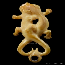 ๙ “ศิลป์สองตัวไขว้+จารพิเศษ” จิ้งจกหลวงพ่อหน่าย บ้านแจ้ง ๙