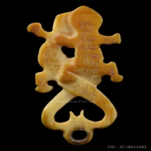 ๙ “ศิลป์สองตัวไขว้+จารพิเศษ” จิ้งจกหลวงพ่อหน่าย บ้านแจ้ง ๙