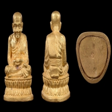 หลวงพ่อทวดรุ่นสร้างเจดีย์ ชุดทองคำ สร้างปี 2533 สวยๆ