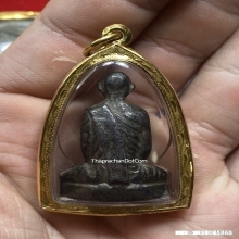 รูปเหมือนปั๊มหลวงพ่อเดิม วัดหนองโพ เนื้อตะกั่ว ปี2482