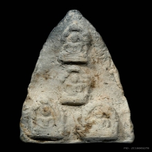 พระนาคปรกปางปาฏิหาริย์ พิมพ์สี่องค์ เนื้อดินกรุเก่า