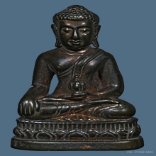 พระกริ่งมงคลจักรวาลพุทธาคม เขาอ้อ เนื้อนวะก้นเงิน ปี2545