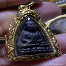 ลป.ทวดเตารีดเล็กอาปาเช่พระสวยเดิมเลี่ยมทองพร้อมบูชา