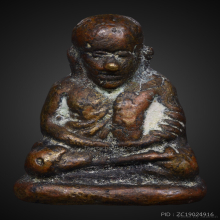 รูปหล่อหลวงพ่อเงินรุ่นปืนแตกพิมพ์เศียรโตปี 2528