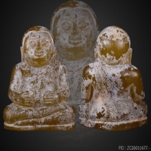 พระสังกัจจายน์ บุศราคัม กรุฮอด ขนาดบูชา 4 นิ้วเต็ม