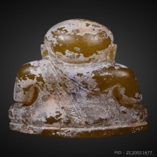 พระสังกัจจายน์ บุศราคัม กรุฮอด ขนาดบูชา 4 นิ้วเต็ม