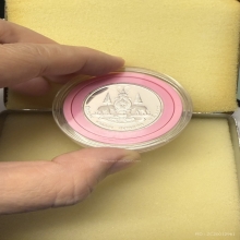 พระโพธิสัตว์กวนอิม วัดช่องลม รุ่นแรก เนื้อเงิน ปี38 ผิวกระจก