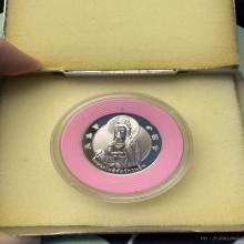 พระโพธิสัตว์กวนอิม วัดช่องลม รุ่นแรก เนื้อเงิน ปี38 ผิวกระจก