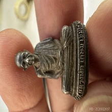 รูปหล่อหลวงพ่อเกษม 6 รอบ สร้างปี 2526 (ขายยกคู่ เงิน+นวะ)