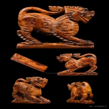 สิงห์สามขวัญ หลวงปู่เหรียญ วัดหนองบัว (หน้ามังกร)