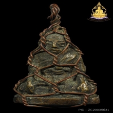 รูปหล่อรุ่นแรกหลวงปู่จันทร์วัดนางหนูปี2492ถักเชือกสุดคลาสสิค