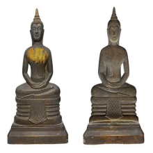 พระบูชาหลวงพ่อโสธรแผ่นปั้มครึ่งซีก ปี 2497