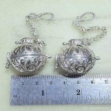 ตลับใส่ลูกอมเนื้อเงินแพ็คคู่ กว้าง 3 ซ.ม.หนัก 39.80 กรัม