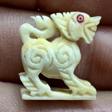 สิงห์งาแกะหัวมังกร สวยมากเดิมๆ ศิลป์ดีหายาก