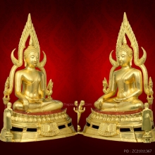 พระพุทธชินราช วัดนางพญา ปี 2514 หน้าตัก 9 นิ้ว ปิดทอง