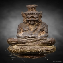 รูปหล่อปู่สิงห์สมิงพรายรุ่นแรก เนื้อสัมฤทธิ์เทดินไทย