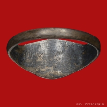 แหวนเงินลงถมรูปหลวงพ่อจง วัดหน้าต่างนอก จ.อยุธยา ปี2490 