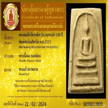 สมเด็จวัดระฆัง 100 ปี พิมพ์ฟอร์มเศียรโต พร้อมบัตร (6)