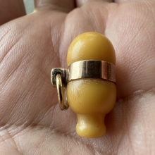 น้ำเต้า ดูดทรัพย์ วัดปากน้ำ รุ่นแรก เลี่ยมทอง