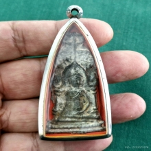 พระซุ้มร่มโพธิ์ พิมพ์มีเสาอากาศ กรุวัดราชบูรณะ อยุธยา