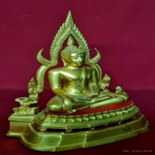 พระบูชาหลวงพ่อชินราช 5 นิ้ว ปี 2516 ลงรักปิดทอง