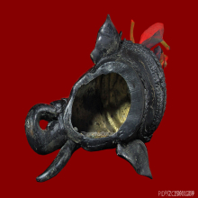 เศียรพระพิฆเนศ วัดหัวลำโพง ปี2536 ขนาดบูชา เนื้อโลหะ หายากมา