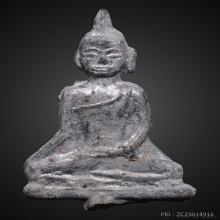 พระยอดธงเนื้อชินเงินกรุเขาพนมเพลิง