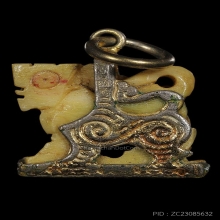 สิงห์หลวงพ่อหอม วัดชากหมาก ศิลป์มาตราฐาน สภาพสวยเนื้อจัดมาก