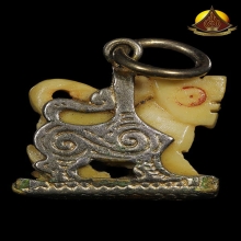 สิงห์หลวงพ่อหอม วัดชากหมาก ศิลป์มาตราฐาน สภาพสวยเนื้อจัดมาก