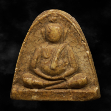 พระสังกัจจายน์เกศอุ หลวงปู่นาค วัดระฆัง ปี2495 เนื้อผงเก่า 