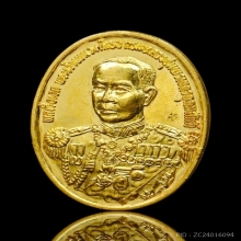 เหรียญทองคำ เสด็จเตี่ย กรมหลวงชุมพรฯ รุ่นหลักเมืองชุมพร ๒๕๓๕