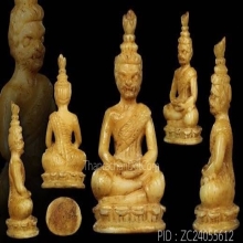 พระฤาษีเนื้องาแกะหลวงปู่บุญ วัดกลางบางแก้ว