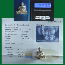 รูปหล่อ ลพ.ยิ่ง วัดคลองธรรม ชัยนาท ปี 55 เนื้อเงิน