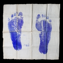 ๙ “ผืนแชมป์งานยักษ์” ผ้ายันต์รอยเท้าหลวงพ่อเดิม วัดหนองโพ ๙