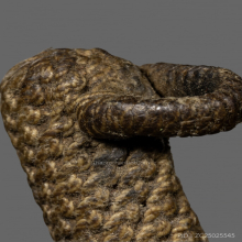 ตะกรุดสามห่วง ลงรัก น้ำเกลี้ยงถักเชือก 4 นิ้ว ไม่ทราบสำนัก